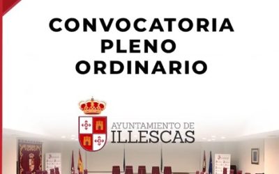 Ayto. de Illescas convoca pleno extraordinario para el día 22 de Noviembre de 2024