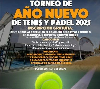 Torneo de Año Nuevo de Tenis y Pádel en Illescas